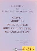 Oliver-Oliver 340S, Ace Cutter Grinder, Installing - Operating - Parts Manual-340S-ACE-02